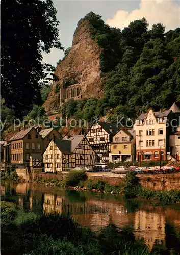 AK / Ansichtskarte  Idar-Oberstein_Jdar-Oberstein Nahepartie mit Blick auf Felsenkirche 