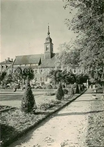 AK / Ansichtskarte  Seusslitz Park Kirche Bildpostkarten Kalender Neues Land Neues Leben Seusslitz