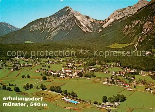 AK / Ansichtskarte  Muenster_Tirol Panorama Erholungsdorf im Inntal Muenster_Tirol