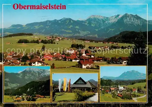 AK / Ansichtskarte  Obermaiselstein Panorama Alpen Obermaiselstein