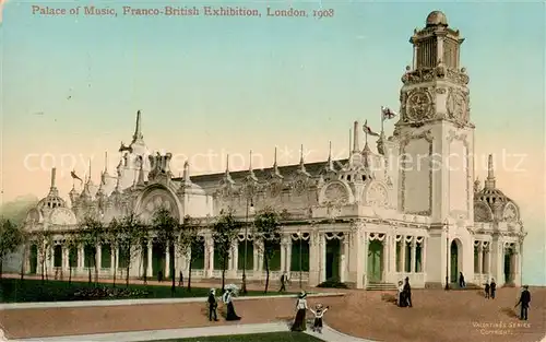 AK / Ansichtskarte 73805188 London__UK Palace of Music Franco British Exhibition London 1908 