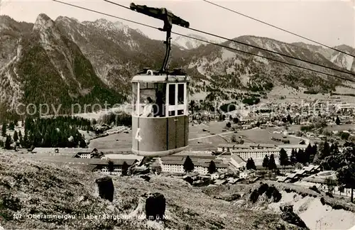 AK / Ansichtskarte  Oberammergau Laber Bergbahn Panorama Oberammergau