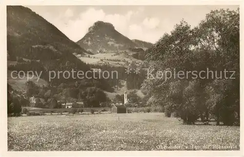 AK / Ansichtskarte  Oberaudorf_Inn mit Brunnstein 