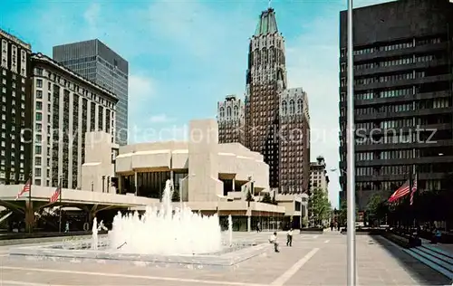 AK / Ansichtskarte 73805220 Baltimore_Maryland Fountain and Theatre in the new Charles Center 