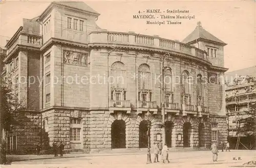 AK / Ansichtskarte 73805232 Mainz__Rhein Stadttheater 