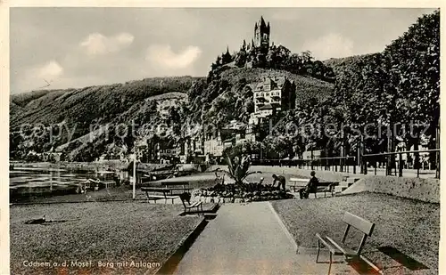 AK / Ansichtskarte  Cochem_Mosel Burg mit Anlagen Cochem Mosel