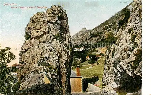 AK / Ansichtskarte  Gibraltar Rock Close to naval Hospital Gibraltar