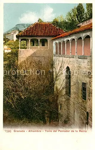 AK / Ansichtskarte 73805270 Granada_Andalucia_ES Alhambra Torre del Peinador de la Reina 