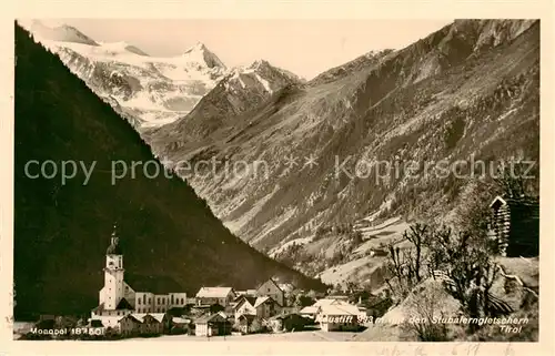 AK / Ansichtskarte  Neustift_Stubaital_Tirol mit den Stubaier Gletschern Neustift_Stubaital_Tirol