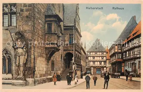 AK / Ansichtskarte 73805291 Halberstadt Rathaus Halberstadt