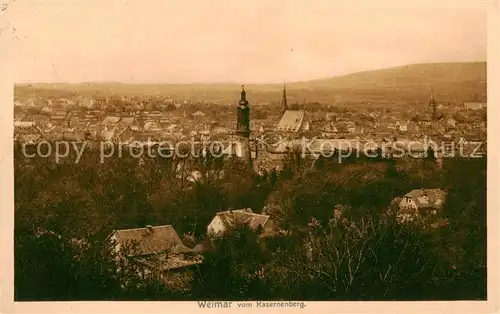 AK / Ansichtskarte  Weimar__Thueringen Blick vom Kasernenberg 