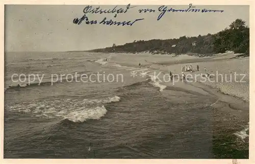 AK / Ansichtskarte  Neuhaeuser_Ostpreussen_Osteebad_PL Strandpartie 