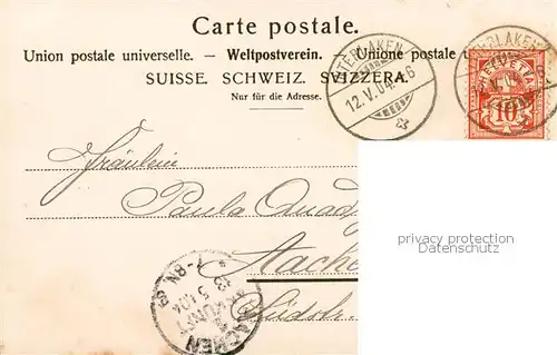 AK / Ansichtskarte Interlaken_BE Der Triftgletscher von der Huette gesehen Interlaken_BE