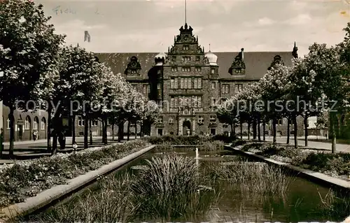 AK / Ansichtskarte  Oberhausen Friedensplatz mit Amtsgericht Oberhausen