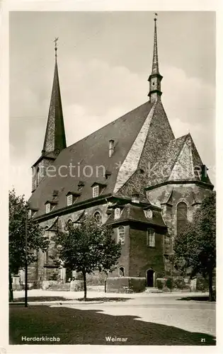 AK / Ansichtskarte 73805341 Weimar__Thueringen Herderkirche 