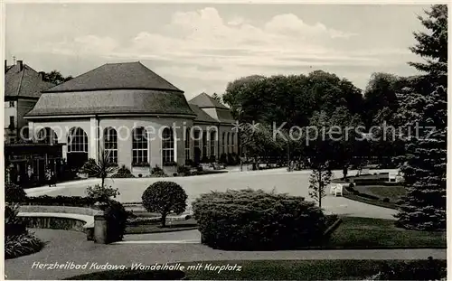 AK / Ansichtskarte  Kudowa-Zdroj_Bad_Kudowa_Niederschlesien Wandelhalle mit Kurpfalz 