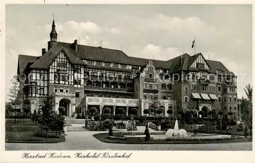 AK / Ansichtskarte  Kudowa-Zdroj_Bad_Kudowa_Niederschlesien Kurhotel Fuerstenhof 