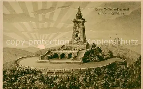 AK / Ansichtskarte 73805460 Kyffhaeuser Kaiser Wilhelm Denkmal Kyffhaeuser