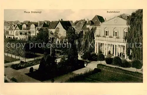 AK / Ansichtskarte 73805461 Bad_Salzuflen Haus Dreisvogt Thermalsprudel Badehaeuser Bad_Salzuflen