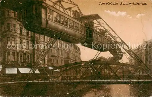 AK / Ansichtskarte  Barmen_Elberfeld Schwebebahn Barmen Elberfeld