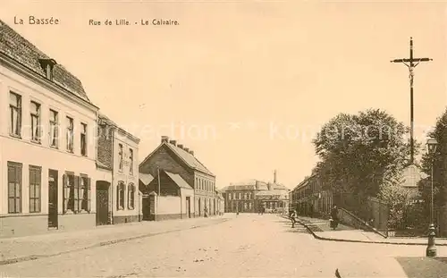 AK / Ansichtskarte La_Bassee__59_Nord Rue de Lille Le Calvaire 
