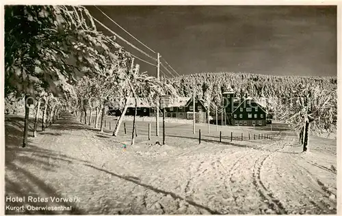 AK / Ansichtskarte 73805470 Oberwiesenthal_Erzgebirge Hotel Rotes Vorwerk Oberwiesenthal Erzgebirge