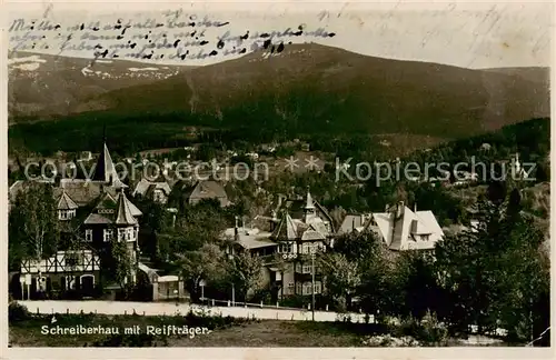 AK / Ansichtskarte  Schreiberhau_Szklarska_Poreba_Riesengebirge_PL mit Reiftraeger 