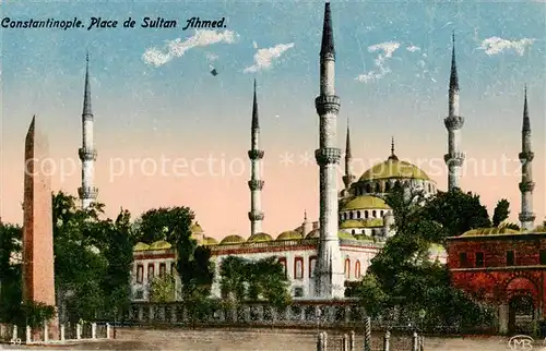 AK / Ansichtskarte 73805480 Constantinople Place de Sultan Ahmed Constantinople