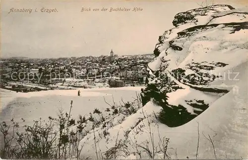 AK / Ansichtskarte 73805483 Annaberg_-Buchholz_Erzgebirge Blick von der Buchholzer Hoehe 