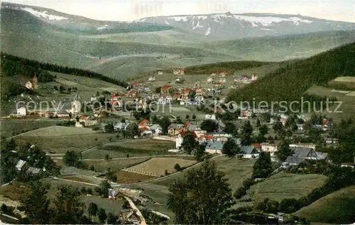 AK / Ansichtskarte  Krummhuebel_Karpacz_Riesengebirge_PL Panorama mit Hochgebirge 