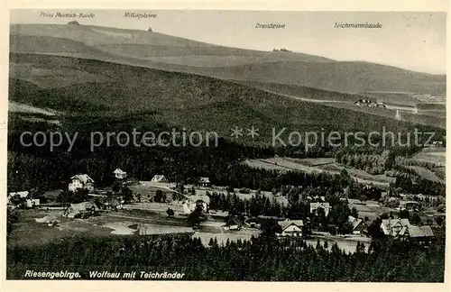 AK / Ansichtskarte  Riesengebirge_Boehmischer_Teil Wolfsau mit Teichraender 