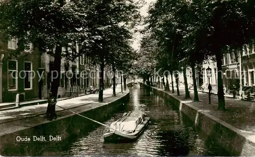 AK / Ansichtskarte 73805541 Delft_NL Oude Delft Kanal 