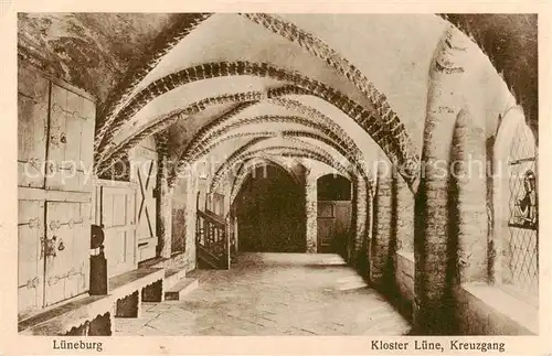 AK / Ansichtskarte 73805550 Lueneburg Kloster Luene Kreuzgang Lueneburg