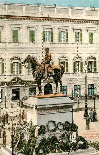 AK / Ansichtskarte  Genova_Genua_Liguria_IT Monument R Garibaldi 