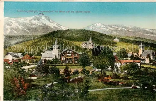 AK / Ansichtskarte  Krummhuebel_Karpacz_Riesengebirge_PL mit Schneekoppe 