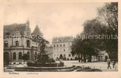 AK / Ansichtskarte  Rendsburg Jungfernstieg Brunnen Rendsburg