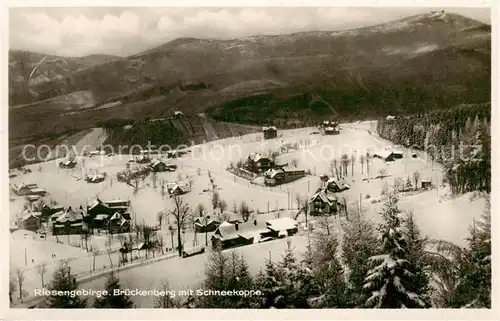 AK / Ansichtskarte  Brueckenberg_Krummhuebel_Riesengebirge_PL mit Schneekoppe 