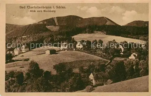 AK / Ansichtskarte 73805705 Bad_Charlottenbrunn_PL Blick vom Blockberg 