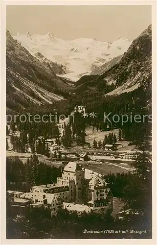 AK / Ansichtskarte Pontresina im Rosegtal Pontresina