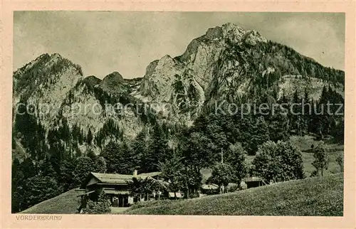 AK / Ansichtskarte 73805823 Vorderbrand_Berchtesgaden Blick auf das Hohe Brett 
