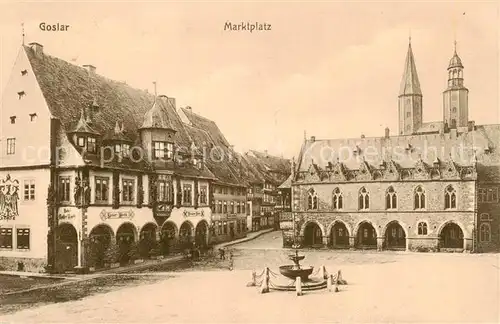 AK / Ansichtskarte  Goslar Marktplatz Goslar