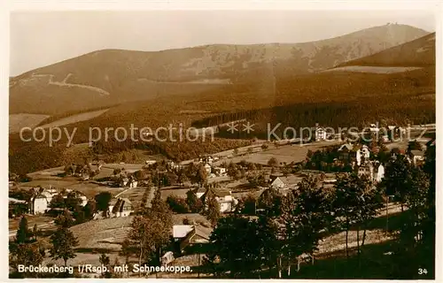 AK / Ansichtskarte  Brueckenberg_Krummhuebel_Riesengebirge_PL mit Schneekoppe 