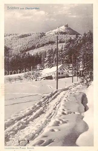 AK / Ansichtskarte  Jeschken_Jested_Liberec_Reichenberg von Oberhanichen 