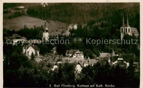 AK / Ansichtskarte  Bad_Flinsberg_Swieradow_Zdroj_PL Kurhaus Katholische Kirche 