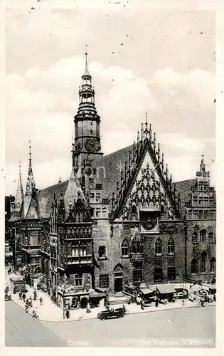 AK / Ansichtskarte  Breslau_Niederschlesien Rathaus Breslau_Niederschlesien