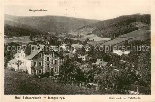 AK / Ansichtskarte 73805872 Bad_Schwarzbach_Flinsberg_Swieradow_Zdroj_Bad_PL Panorama Blick nach der Tafelfichte Isergebirge 
