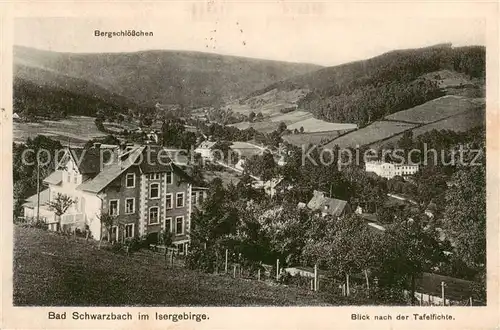 AK / Ansichtskarte  Bad_Schwarzbach_Flinsberg_Swieradow_Zdroj_Bad_PL Panorama Blick nach der Tafelfichte Isergebirge 