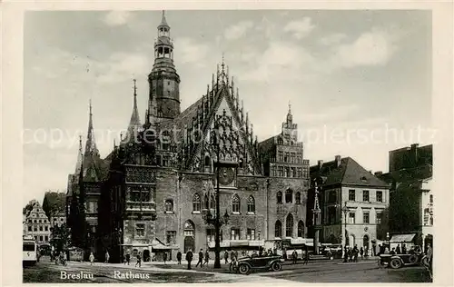 AK / Ansichtskarte  Breslau_Niederschlesien Rathaus Breslau_Niederschlesien