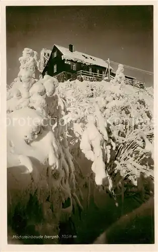 AK / Ansichtskarte  Schreiberhau_Szklarska_Poreba_Riesengebirge_PL Hochsteinbaude Isergebirge im Winter 