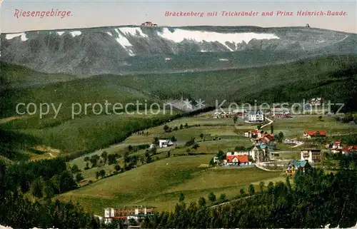 AK / Ansichtskarte 73805913 Brueckenberg_Krummhuebel_Riesengebirge_PL Panorama mit Teichraender und Prinz-Heinrich-Baude 
